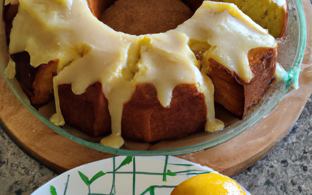 Cake au citron maison et son glaçage citron