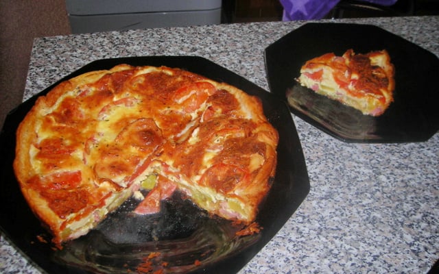 Quiche courgettes-chèvre