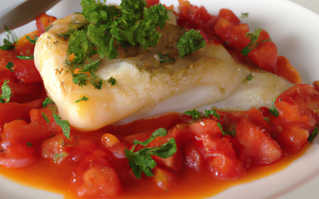 Cabillaud froid à la vinaigrette de tomate