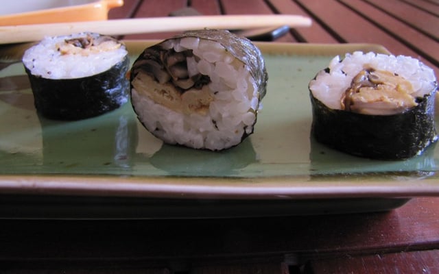 Maki végétarien (champignon - omelette)
