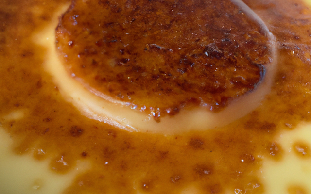 Crème brûlée au miel et à la crème de marrons
