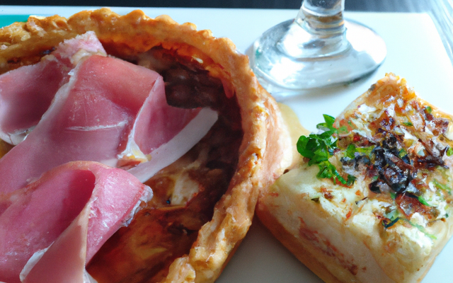 Tarte au jambon et Saint Môret