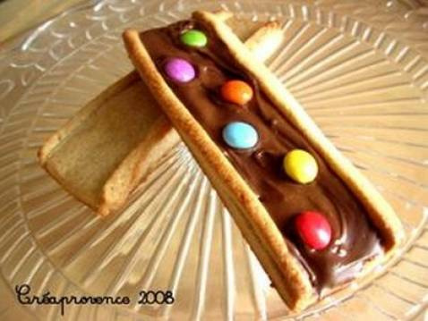 Biscuits aux bonbons de chocolat