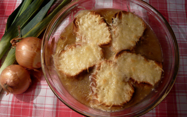 Soupe à l'oignon maison