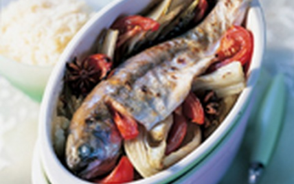 Truite portion rôtie à l'anis