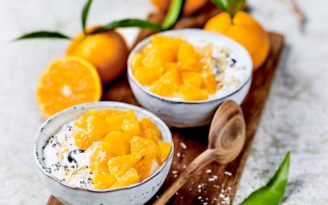 La crème budwig aux clémentines de Corse