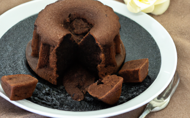 Cake fondant au chocolat noir