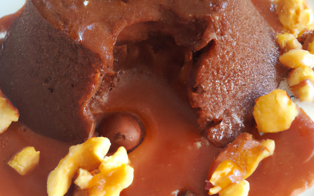 Fondant glacé chocolat et noix