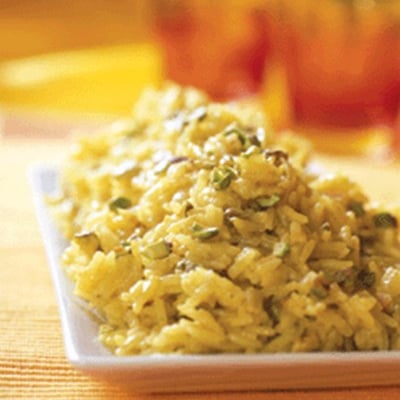 Riz à la pistache