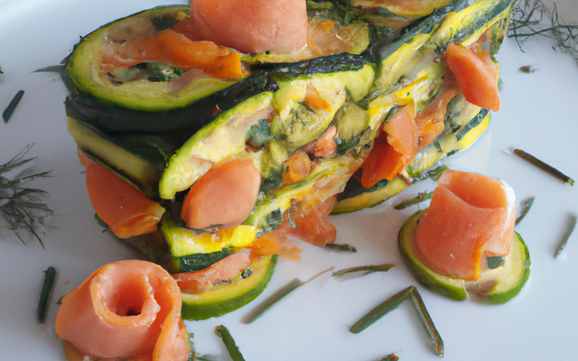 Terrine de courgettes au saumon fumé