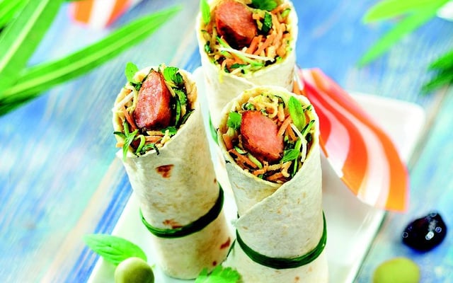 Wraps de saucisses ou merguez