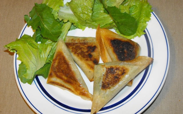 Samossas chèvre épinards