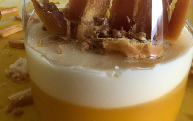 Compotée de potimarron et pamplemousse comme un tiramisu
