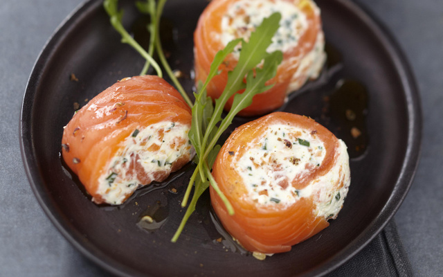 Spirale de Saumon écossais Label Rouge et crabe aux carottes fondantes