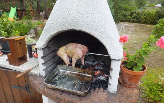 Cochon de lait à la broche (grill)