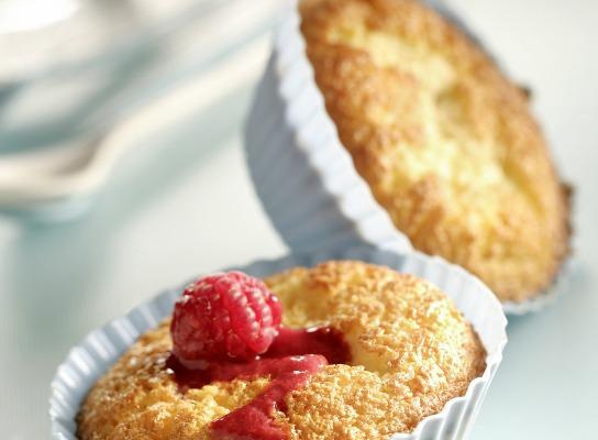 Petits muffins coco framboise