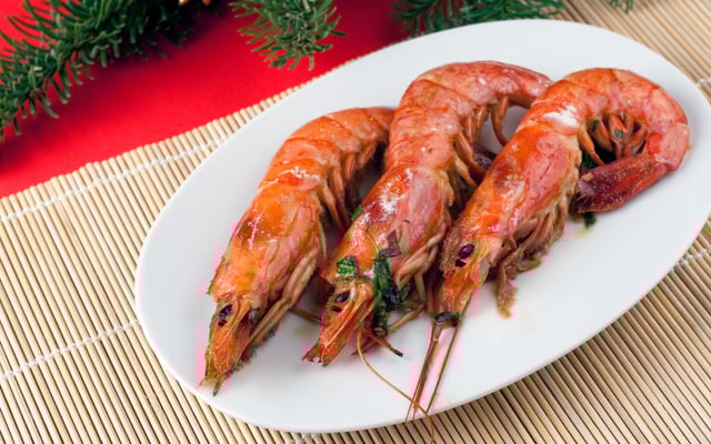 Crevettes rouges d'Argentine sautées