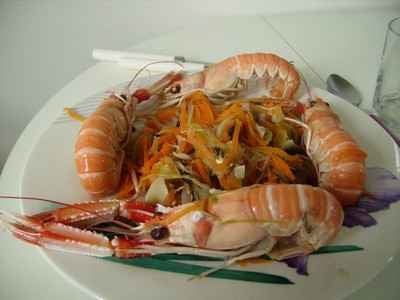 Langoustine avec une cuisson parfaite