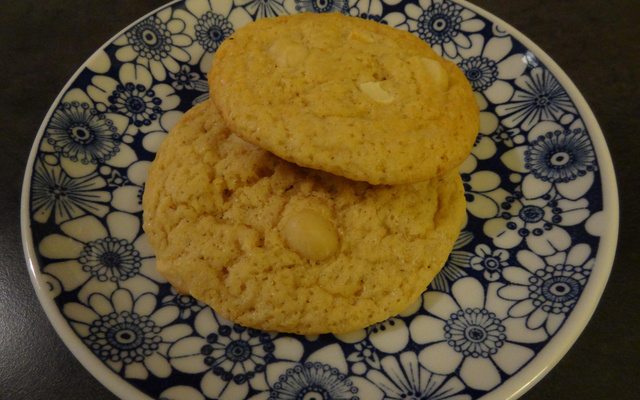 Cookies chocolat blanc et noix de macadamia maison