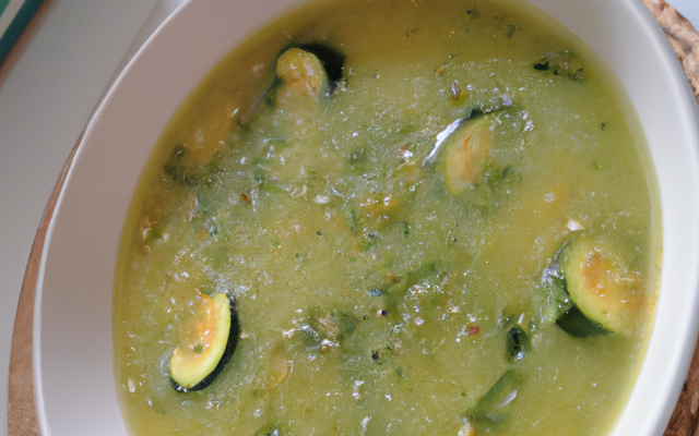 Soupe de courgettes économique