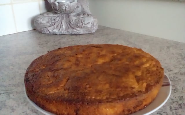 Cake chocolat blanc et pommes