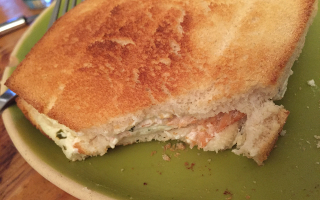 Croques au saumon fumé et Boursin