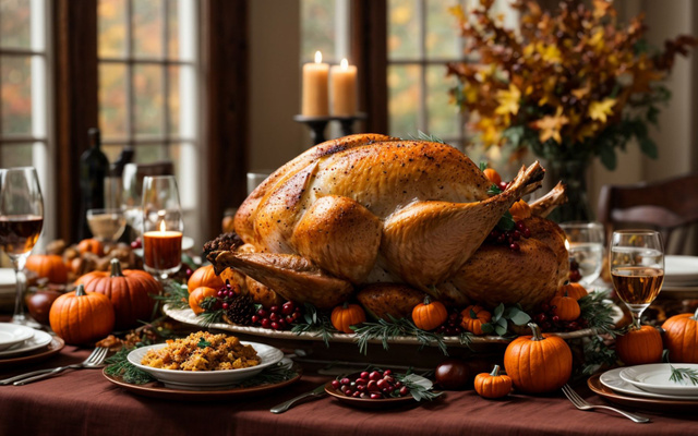 Dinde de Thanksgiving traditionnelle