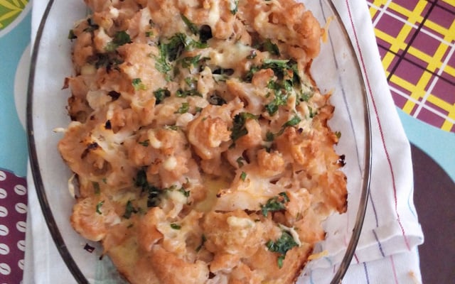 Gratin de chou-fleur et pommes de terre