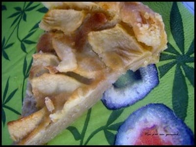 Tarte aux pommes à la vergeoise