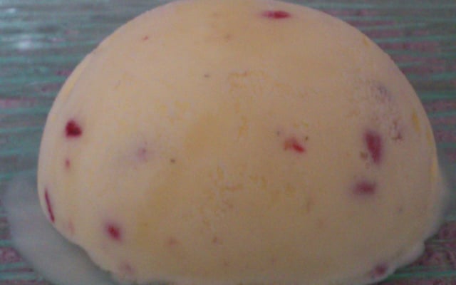 Glace pépites de framboises