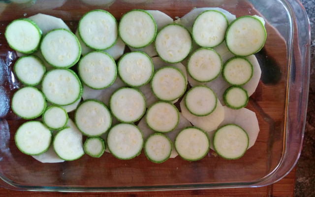 Gratin de courgettes et pommes de terre facile