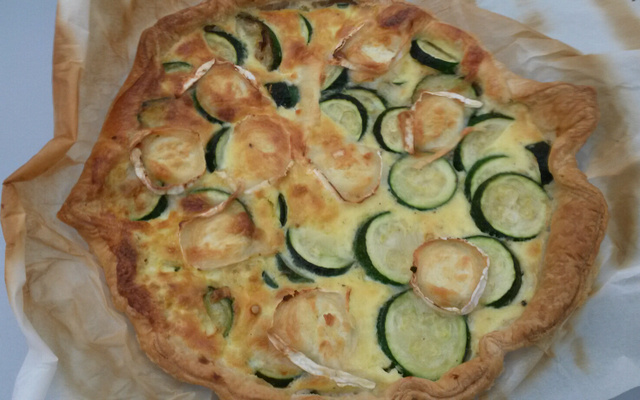 Tarte à la courgette et au chèvre