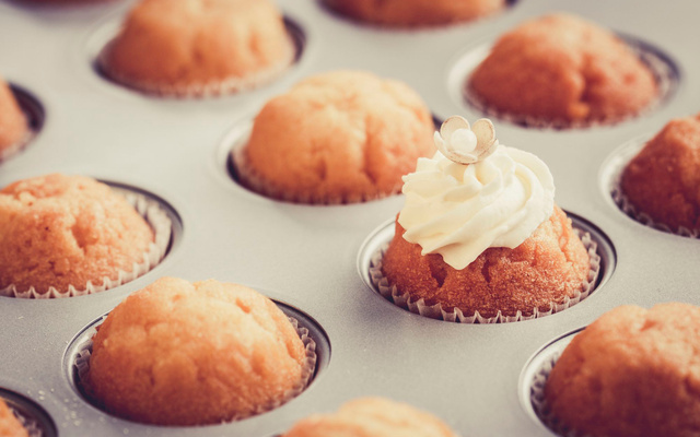 Cupcakes au chocolat blanc