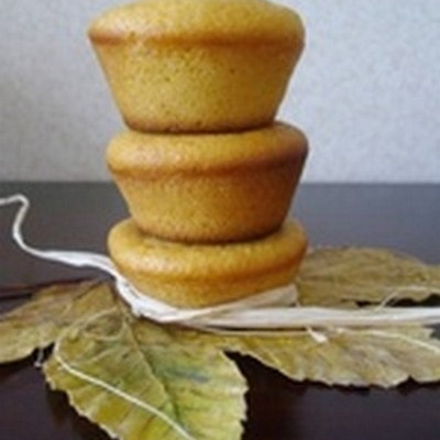 Muffin au potiron et crème de noisette