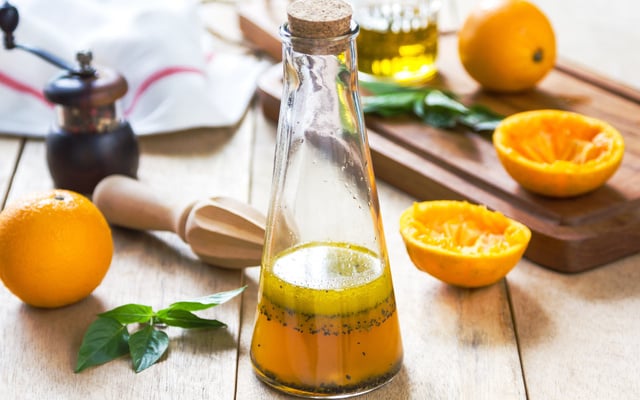 Vinaigrette à l'orange pour laitue
