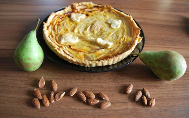 Tarte automnale pommes poires
