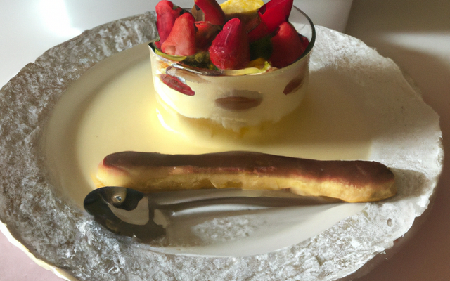Tiramisu léger aux fraises et filet de citron