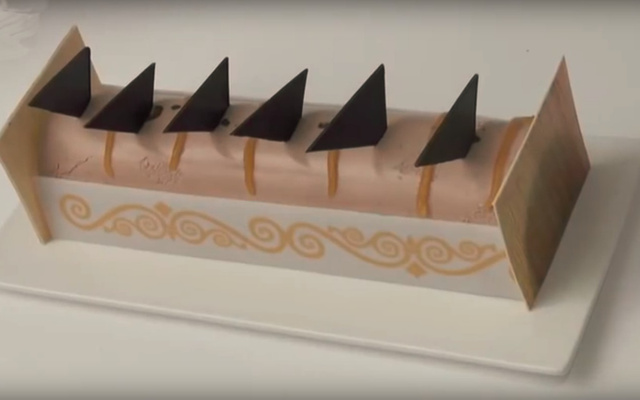 Bûche chocolat-passion