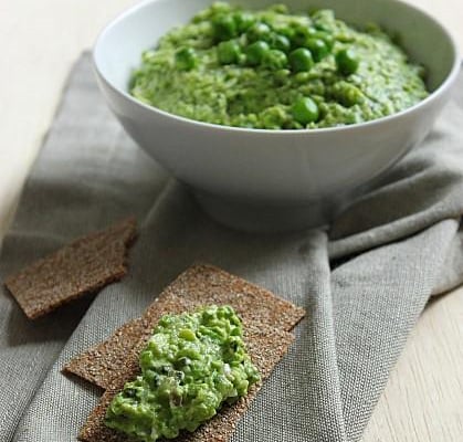 Guacamole de pois garden peas