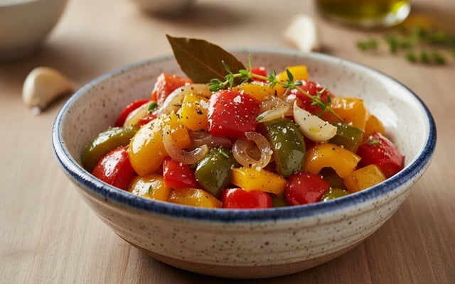 Poivrons confits faciles