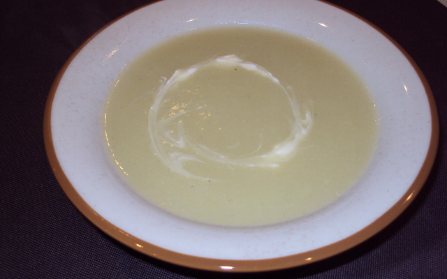 Velouté de courgettes au Cottage Cheese