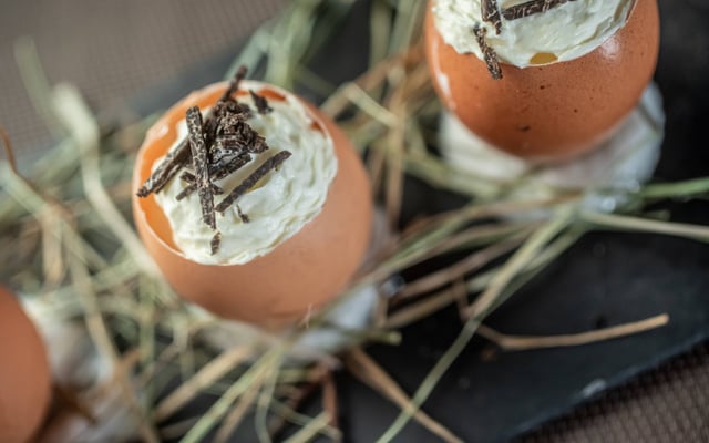 Œufs toqués à la truffe noire du Lot