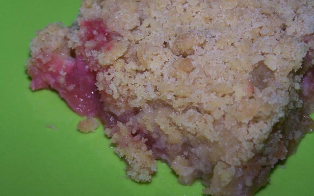 Crumble rhubarbe