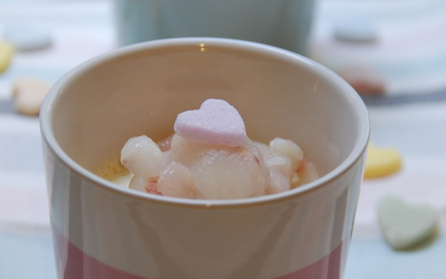 Panna cotta italienne à la rose