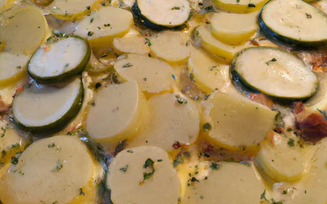 Gratin courgettes et pommes de terre