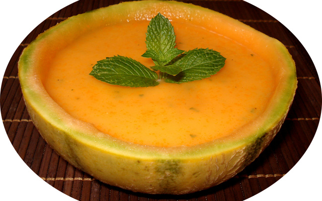 Soupe de melon maison