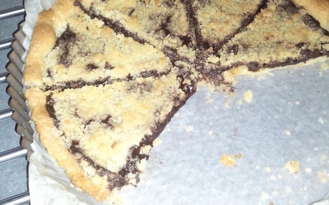 Tarte façon crumble au Chocolat