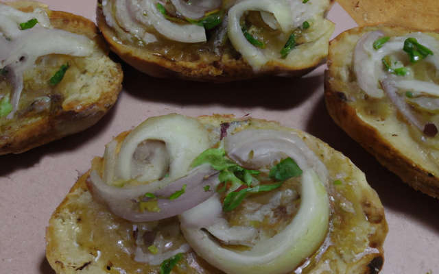 Tartines à l'oignon