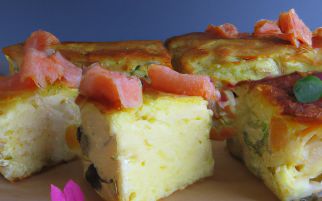 Cake aux deux saumons et aux deux fromages