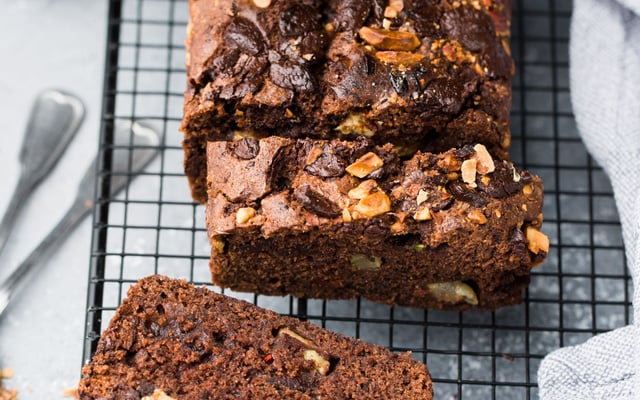 Cake au chocolat et amandes (Bread cake)